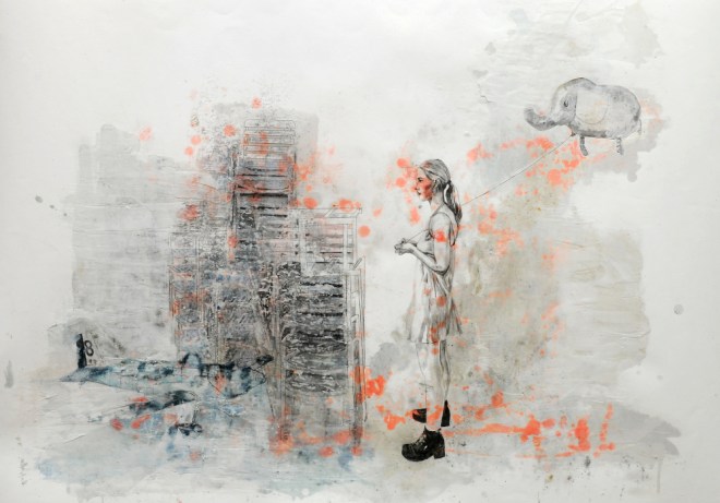 Elefant an der Leine